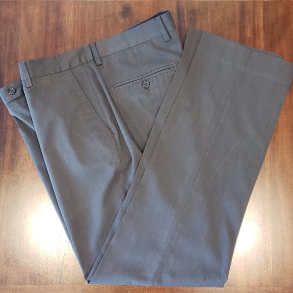 Zara Other - Zara Man Basic - Men's - Gray Dress Pants - Flat Front - Size W34